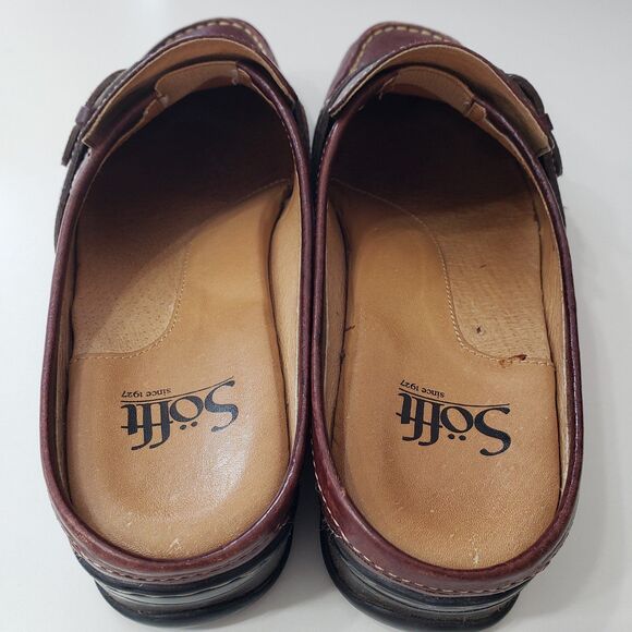 Sofft Women's Brown Leather Clogs / Mules, Size 8 M - Picture 2 of 8